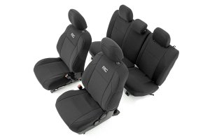 Toyota Tacoma Seat Covers - Front + Rear - Rough Country - Neoprene - '16-'23